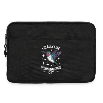 Hummingbird Sayings Hummingbird Funny Hummingbird Gift - Laptop bag 13" - black - Front