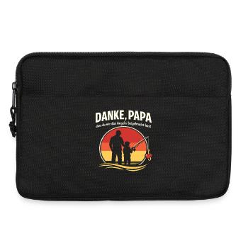 Thank You Dad Taught Fishing Father's Day Shirt - Laptop bag 13" - black - Front