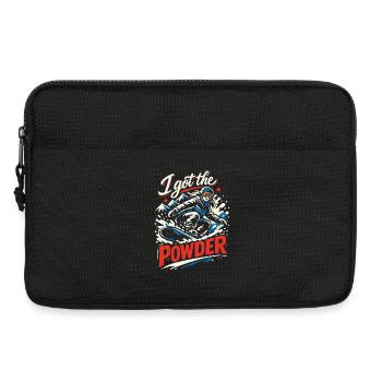 Snowboard | I Got The Powder | Powder snow - Laptop bag 13" - black - Front