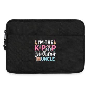 Je suis l’oncle d’anniversaire de la K-Pop - Sacoche pour ordinateur portable 13 pouces - noir - Devant