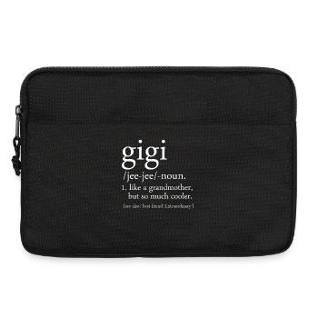 Gigi Definition Funny Grandma Shirt - Laptop bag 13" - black - Front