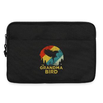 T-shirt rétro des années 70 Mama Bird pour la fête des mères - Sacoche pour ordinateur portable 13 pouces - noir - Devant