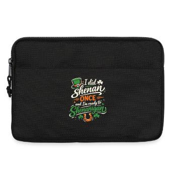 Ready in front of shenanigans | St. Patrick's Day - Laptop bag 13" - black - Front