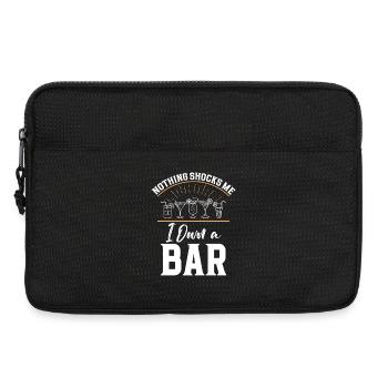 Propriétaire de pub, barman, cocktail, barmaid, bar - Sacoche pour ordinateur portable 13 pouces - noir - Devant