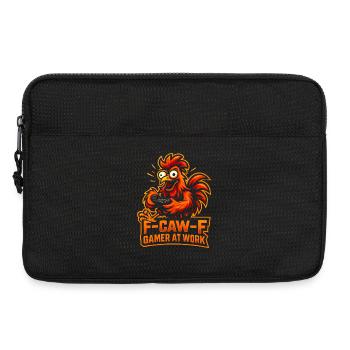 F-Caw-F Gamer At Work Gaming Rooster Humor Funny - Laptop bag 13" - black - Front