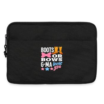 Boots or bow granny loves you - Laptop bag 13" - black - Front