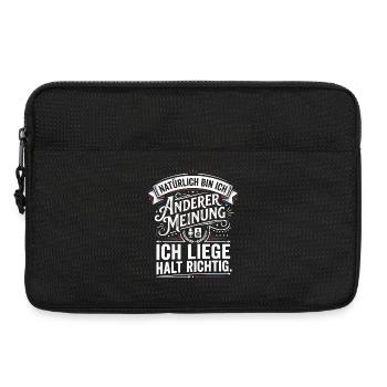 Of course I disagree Humor Saying - Laptop bag 13" - black - Front