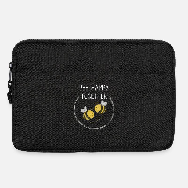 Bee Happy Together Bienen - Laptoptasche 13" - Schwarz