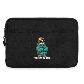 Too Slow To Care Sloth - Laptop bag 13" - black - Front