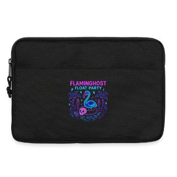 Flaminghost Float Party Halloween Pool - Laptoptasche 13" - Schwarz - Vorne