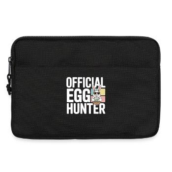 Official Egg Hunter Osterhase Ostern Humor - Laptoptasche 13" - Schwarz - Vorne
