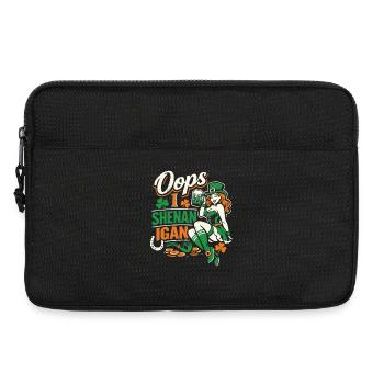 Oops I Shenanigan Leprechaun St Patrick's Girl - Laptop bag 13" - black - Front
