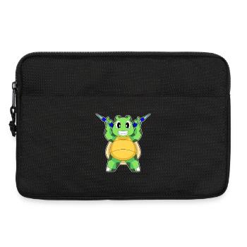 Sport de fléchettes Tortue - Sacoche pour ordinateur portable 13 pouces - noir - Devant