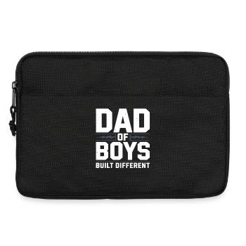 Dad of Boys – Proud Young Dad Saying - Laptop bag 13" - black - Front