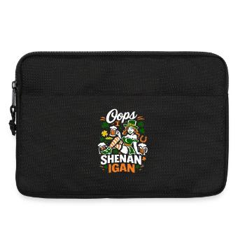 Oops I Shenanigan Leprechaun St Patrick's Girl - Laptop bag 13" - black - Front