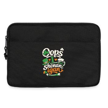 Oops I Shenanigan St Patrick's Day pun - Laptop bag 13" - black - Front