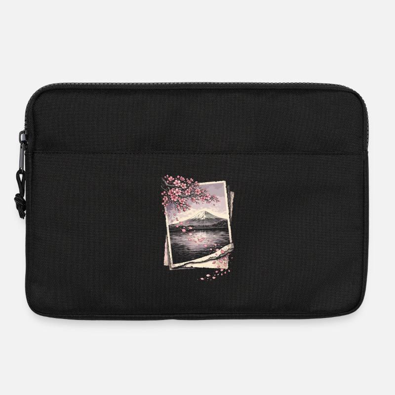 Kirschblüten Sakura Kirschblüte - Laptoptasche 13" - Schwarz