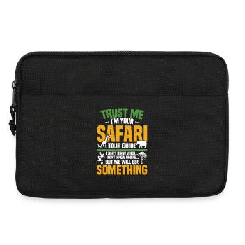  Safari Tour Guide Vacation Travel Costume Safari - Laptop bag 13" - black - Front