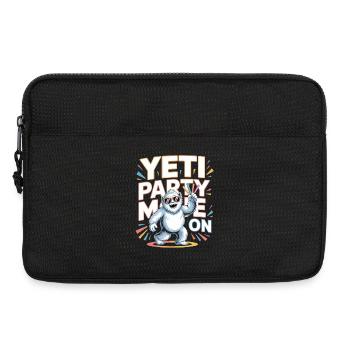 Mode Yeti Party – Monstre de fête drôle - Sacoche pour ordinateur portable 13 pouces - noir - Devant