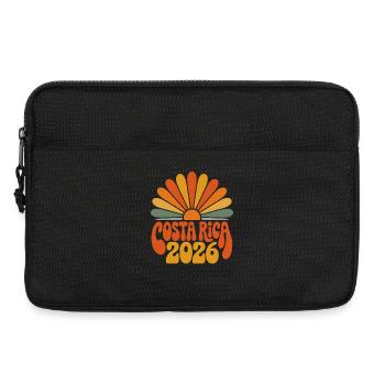Costa Rica 2026 Sonnenbogen Logo - Laptoptasche 13" - Schwarz - Vorne