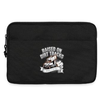 Raised On Dirt Tracks Racing Motiv - Laptop bag 13" - black - Front