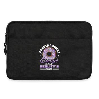 Restauration rapide en donuts - Sacoche pour ordinateur portable 13 pouces - noir - Devant