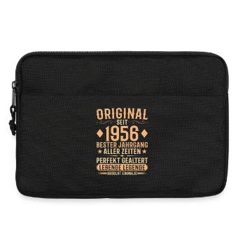 Original Jahrgang 1956 Baujahr Geburtstag - Laptoptasche 13" - Schwarz - Vorne