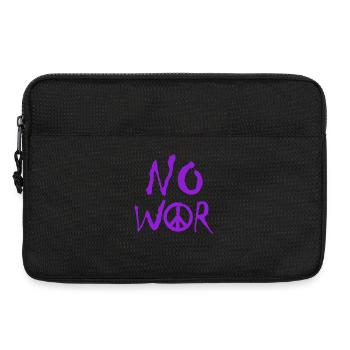 PAS DE GUERRE – Déclaration pour la paix contre la guerre - Sacoche pour ordinateur portable 13 pouces - noir - Devant