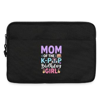 Maman de la fille d’anniversaire K-Pop - Sacoche pour ordinateur portable 13 pouces - noir - Devant