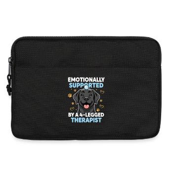 Hund Vierbeiner Therapeut Emotionale Unterstützung - Laptoptasche 13" - Schwarz - Vorne