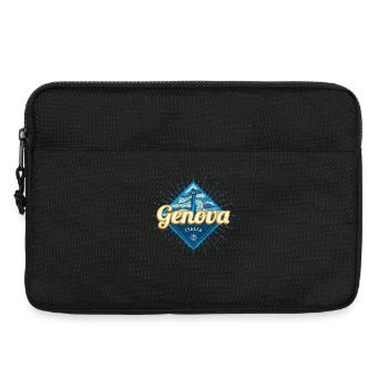 Genua Ligurien Italien Urlaub Vintage Souvenir - Laptoptasche 13" - Schwarz - Vorne