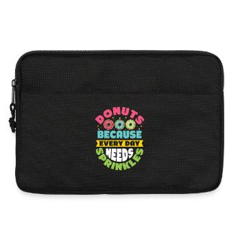 Restauration rapide en donuts - Sacoche pour ordinateur portable 13 pouces - noir - Devant