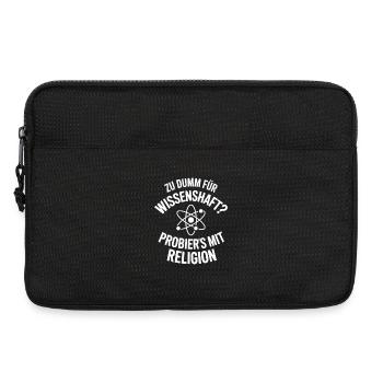 Wissenschaft vs Religion Humor - Laptoptasche 13" - Schwarz - Vorne