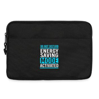 Faulenzer Prokrastination Faul Faulheit - Laptoptasche 13" - Schwarz - Vorne