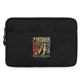 Original 1976 Vintage Jahrgang Geburtstag Retro - Laptoptasche 13" - Schwarz - Vorne