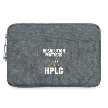 HPLC Peak Resolution Performance Chromatography - Laptop bag 13" - heather grey - Front