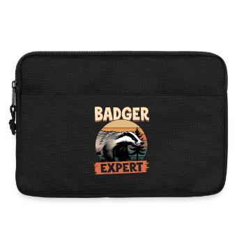 Funny Animal Badger - Laptoptasche 13" - Schwarz - Vorne