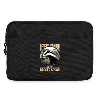 Funny Animal Badger - Laptoptasche 13" - Schwarz - Vorne