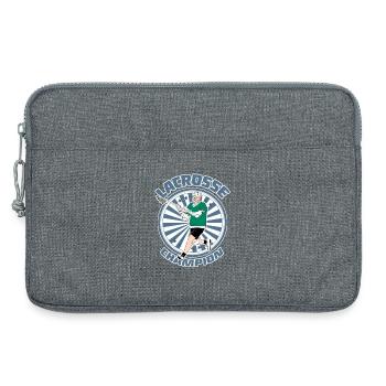 Joueur de crosse - Sacoche pour ordinateur portable 13 pouces - gris chiné - Devant