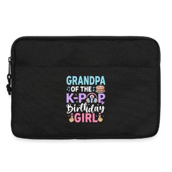 Grandpa Of The K-Pop Birthday Girl - Laptop bag 13" - black - Front