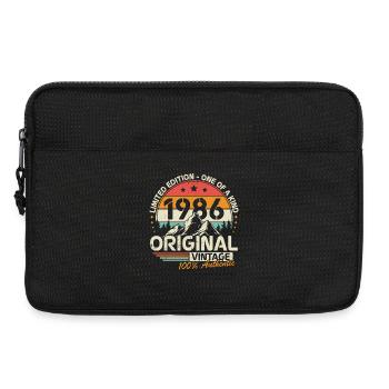 1986 Original Vintage Birthday Gift - Laptop bag 13" - black - Front