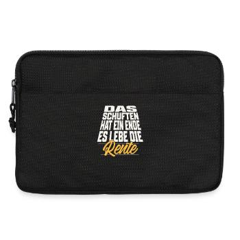 Rentner Rente Das Schuften Hat Ein Ende - Laptoptasche 13" - Schwarz - Vorne