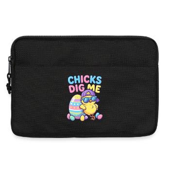 Chicks Dig Me - Laptoptasche 13" - Schwarz - Vorne