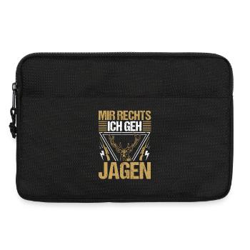 Jagd Jagen Waidmann Jäger - Laptoptasche 13" - Schwarz - Vorne