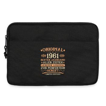 1961 Geboren Lebende Legende 65. Geburtstag - Laptoptasche 13" - Schwarz - Vorne