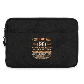 1981 Geboren Lebende Legende 45. Geburtstag - Laptoptasche 13" - Schwarz - Vorne