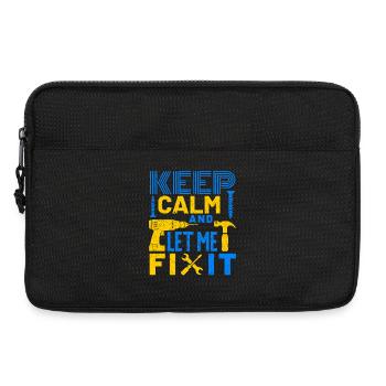 Keep Calm and Let me Fix It - Laptop bag 13" - black - Front