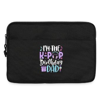 Je suis le papa d’anniversaire de K Pop - Sacoche pour ordinateur portable 13 pouces - noir - Devant