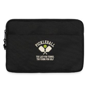 Pickleball Spieler Too Lazy For Tennis Pickleball - Laptoptasche 13" - Schwarz - Vorne