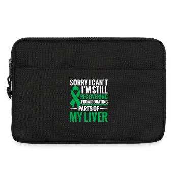 Lebertransplantations-Operation Leberempfänger - Laptoptasche 13" - Schwarz - Vorne
